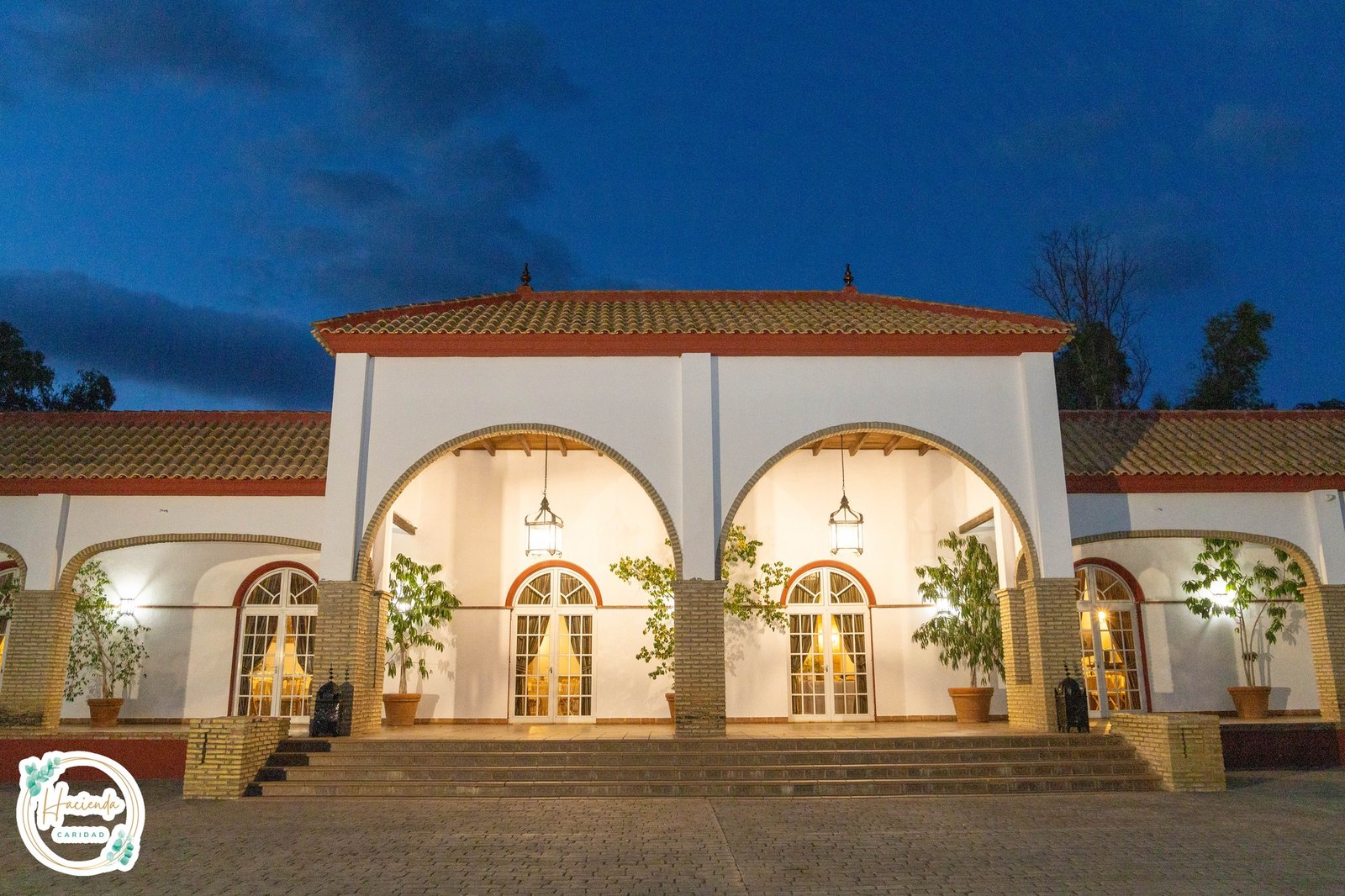 Vista general de Hacienda Caridad para bodas y eventos en Sevilla
